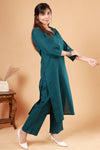 Turquoise Aura Colar Kurti pant