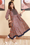 Graceful V neck Anarkali Kurti