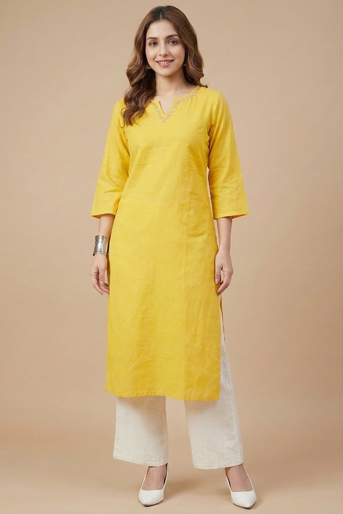 Golden Glow Tunic Kurti set