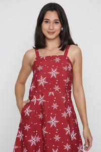 Christmas Cheer Printed Dress