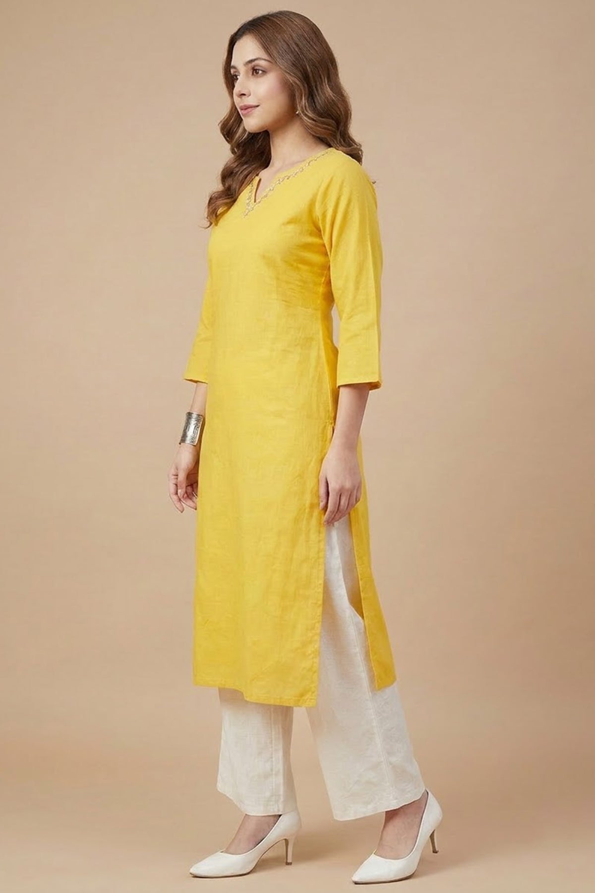 Golden Glow Tunic Kurti set