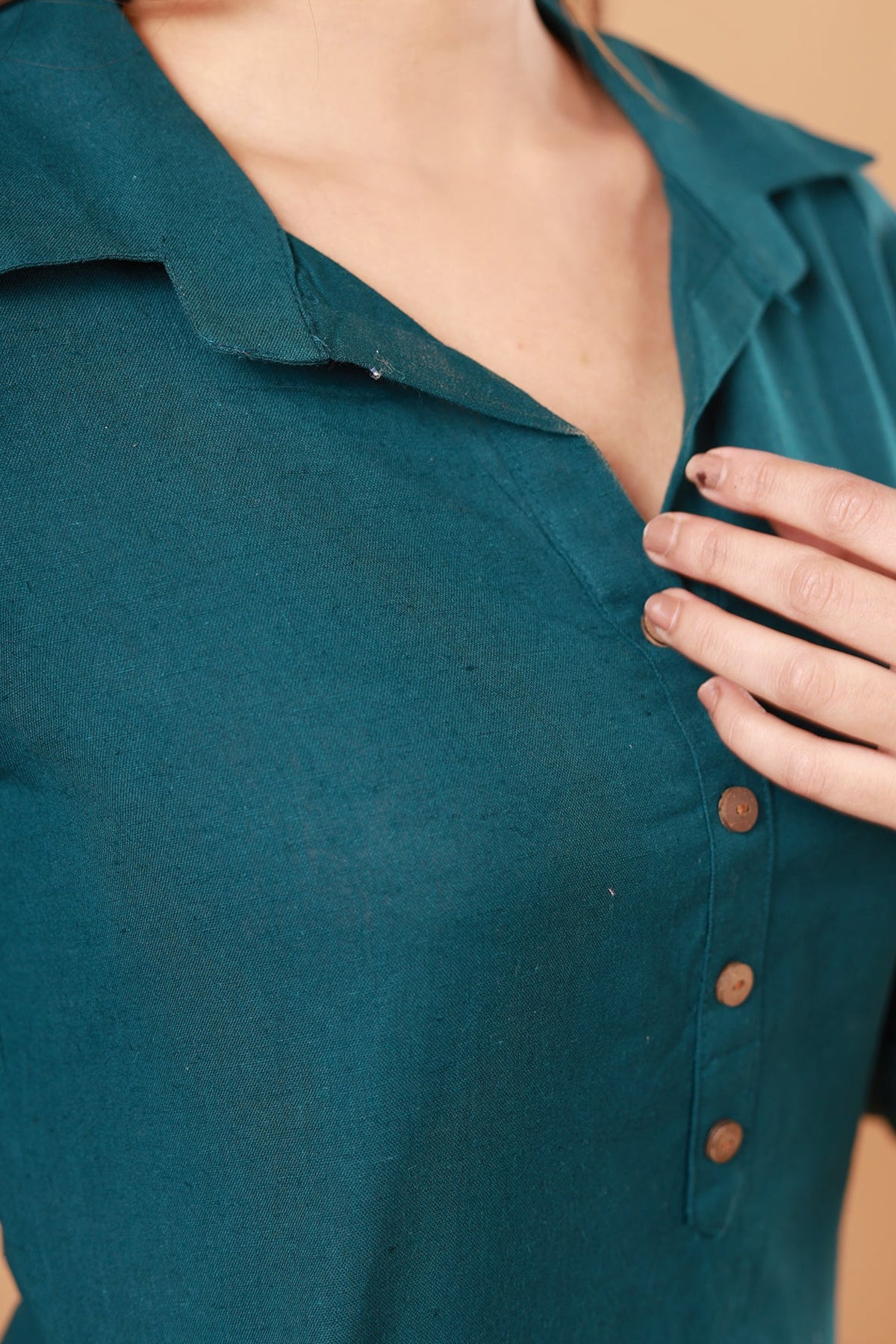 Turquoise Aura Colar Kurti pant