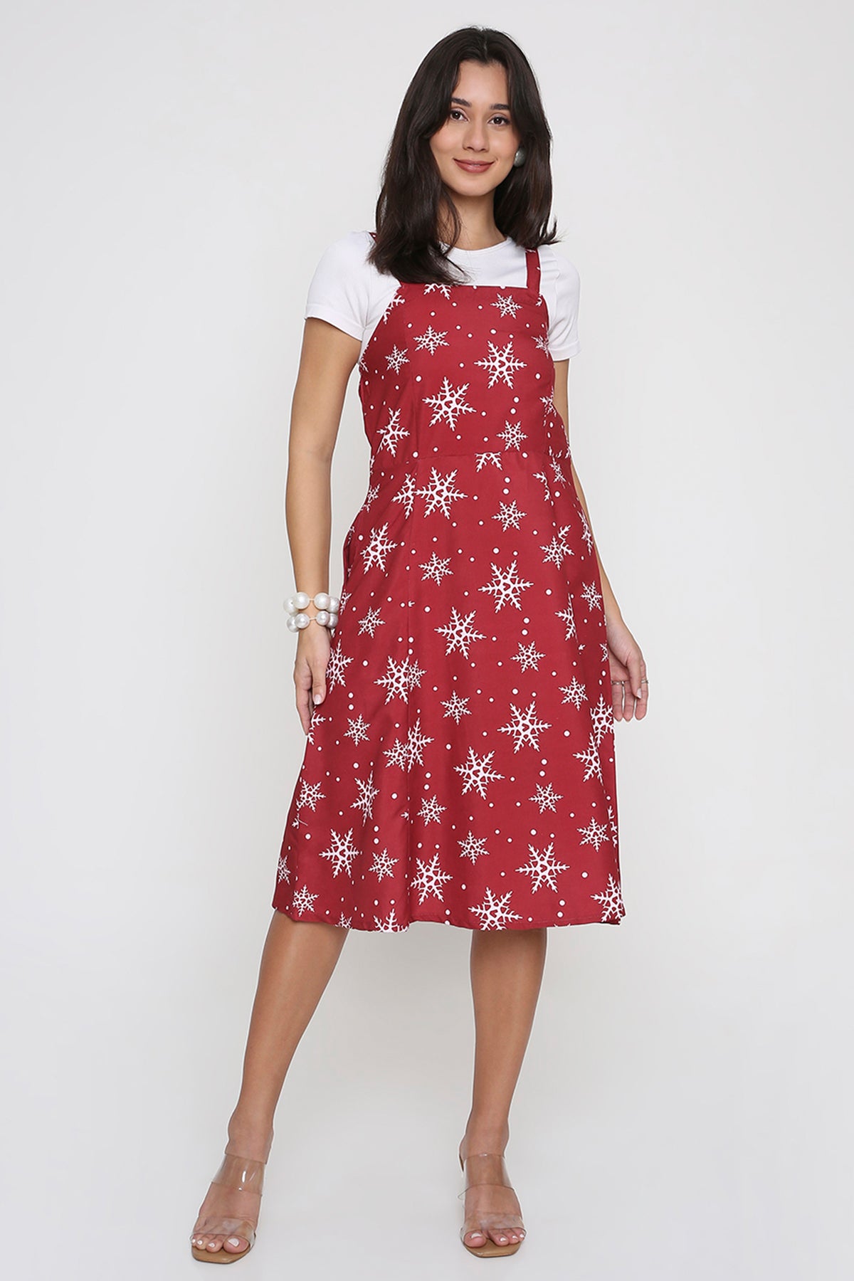 Christmas Cheer Printed Dress