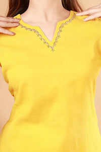 Golden Glow Tunic Kurti set