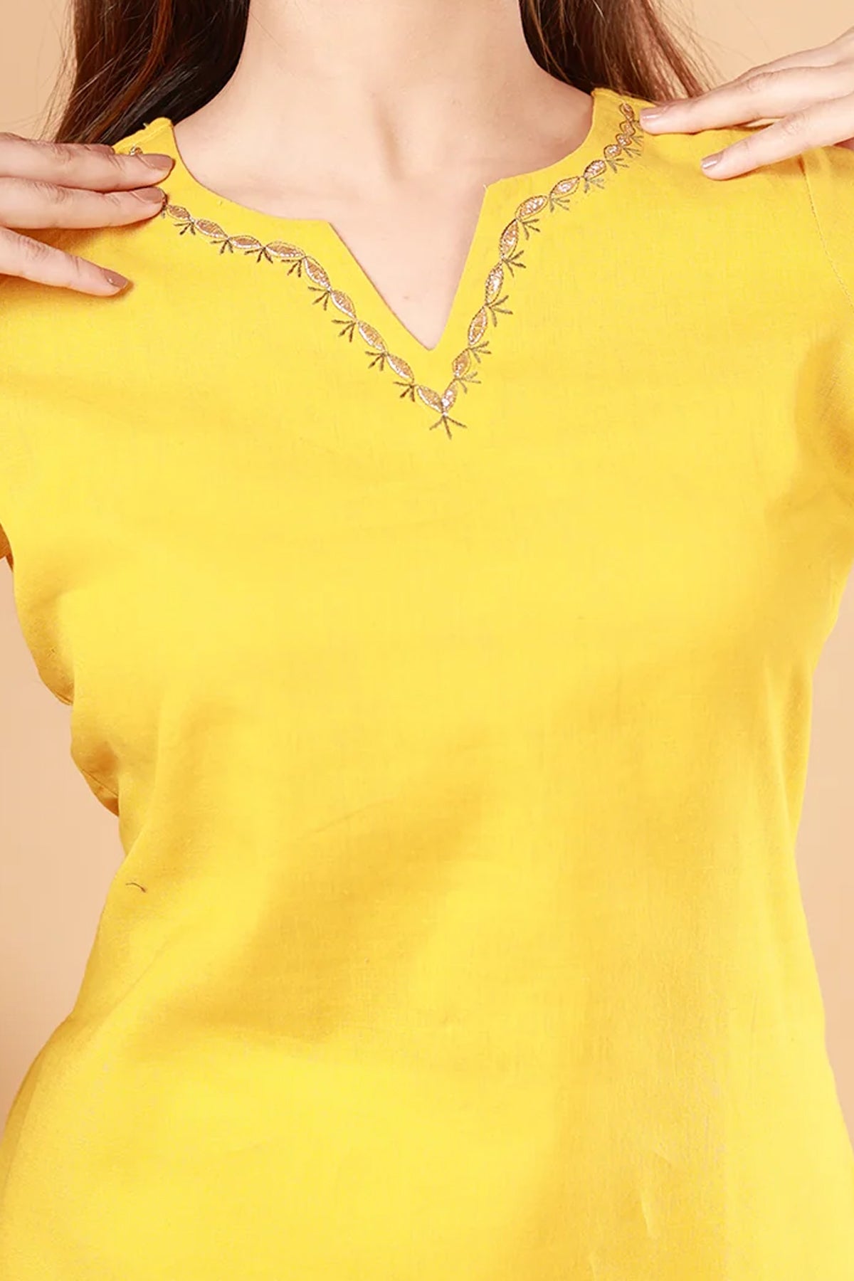 Golden Glow Tunic Kurti set