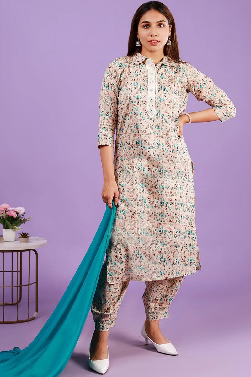 Afgani Kurti Pant with Dhupatta