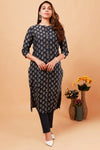 Dark Navy Blue A line Kurti pant