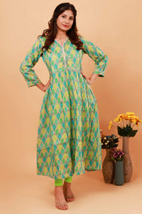 Green Flaired Kurti