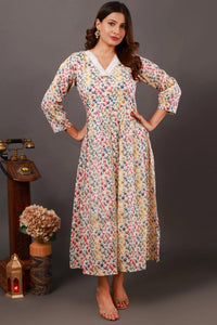 Pure Mal Cotton Printed Kurtas & Kurtis