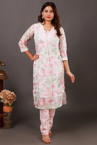 Linen Kurti Pant with Dhupatta