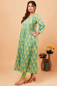 Green Flaired Kurti