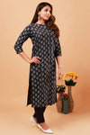 Dark Navy Blue A line Kurti pant