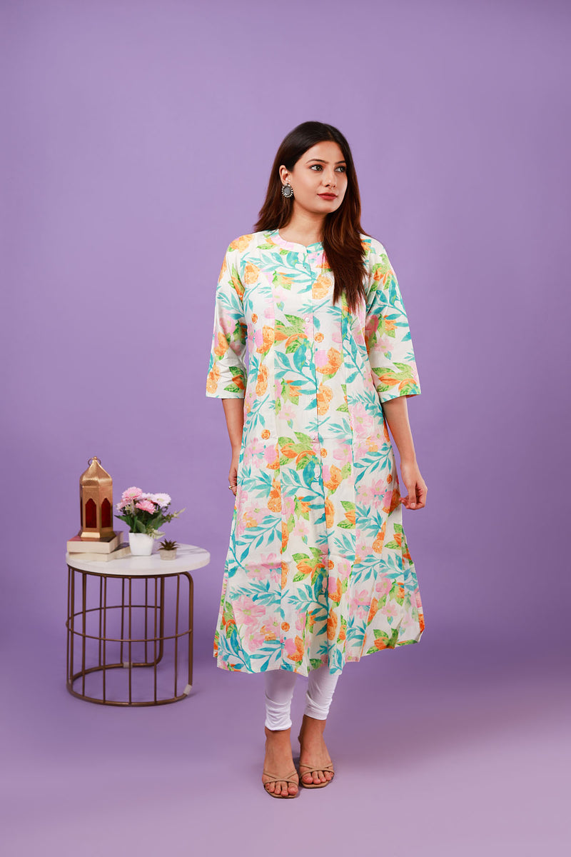 Princess cut kurti with side pocket