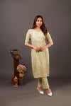 Green Kurti pant