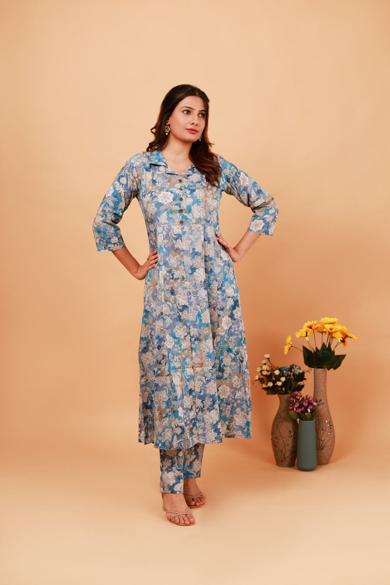 A line Kali kurti pant