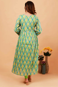 Green Flaired Kurti